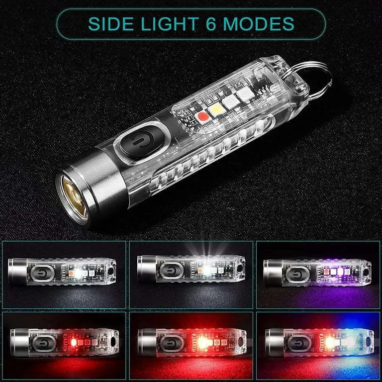 ✨ Rechargeable Mini Tactical Keychain Flashlight - 🔥Buy More Save More
