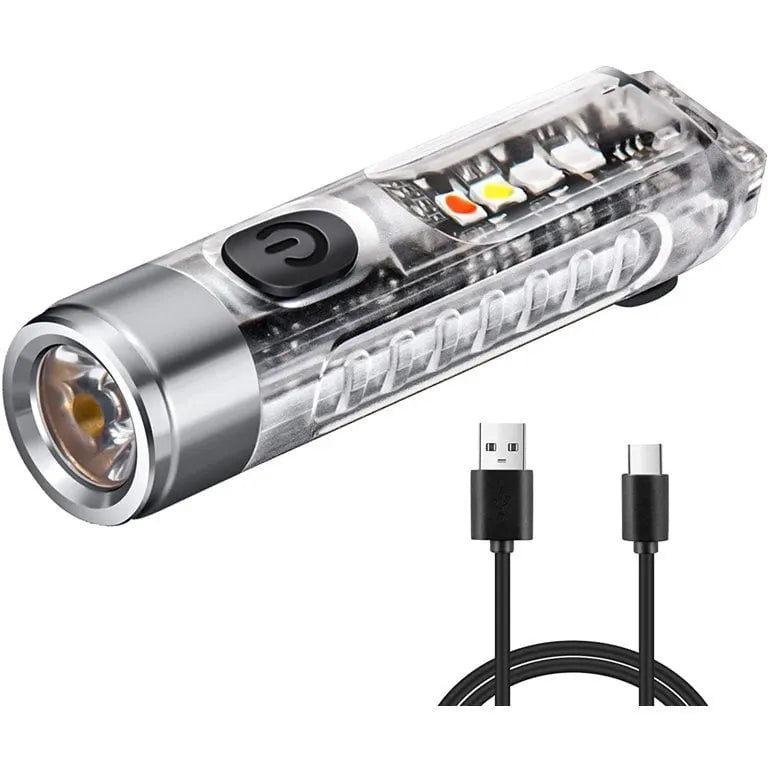 ✨ Rechargeable Mini Tactical Keychain Flashlight - 🔥Buy More Save More