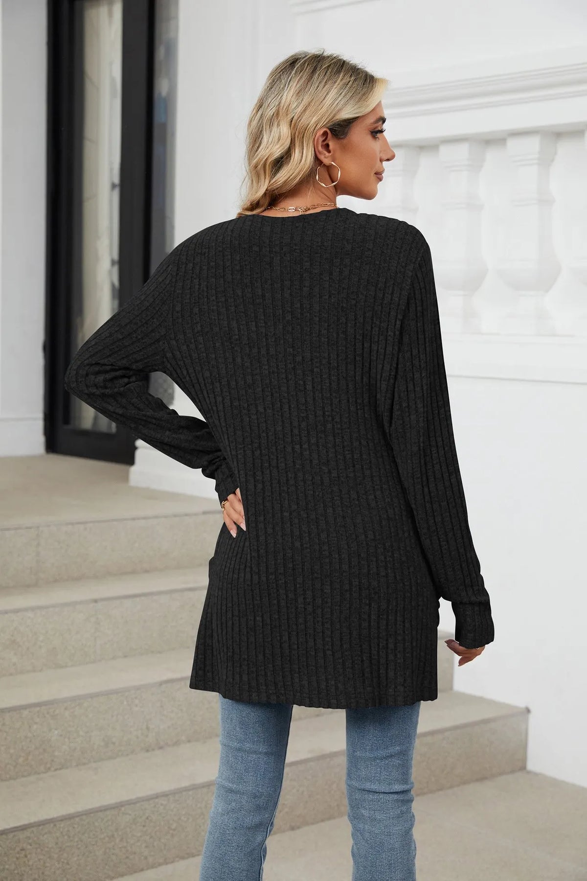 Cozy Autumn Ribbed Cardigan (Buy 2 Free Shipping)