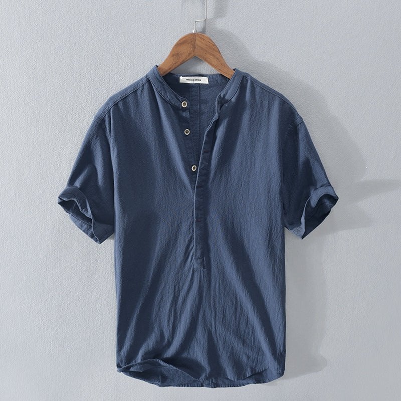 BUY 2 FREE SHIPPING-🔥Men's New Linen Casual Short Sleeve Shirt