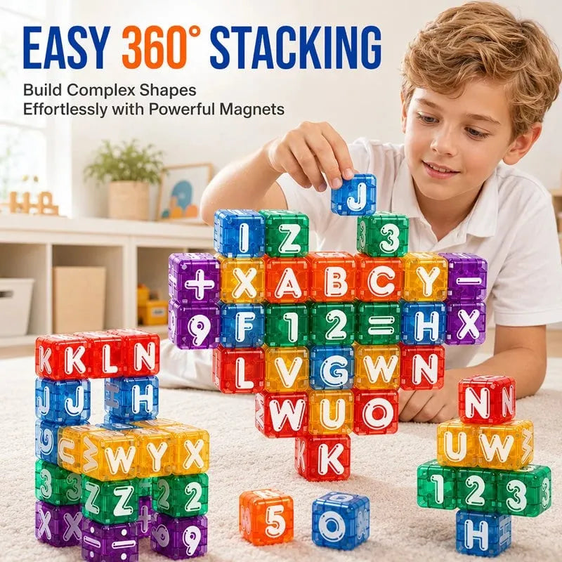 📢📢49% OFF !! ⏰Magnetic Alphabet Number Cubes for Children(📦Buy 2 Free Shipping)