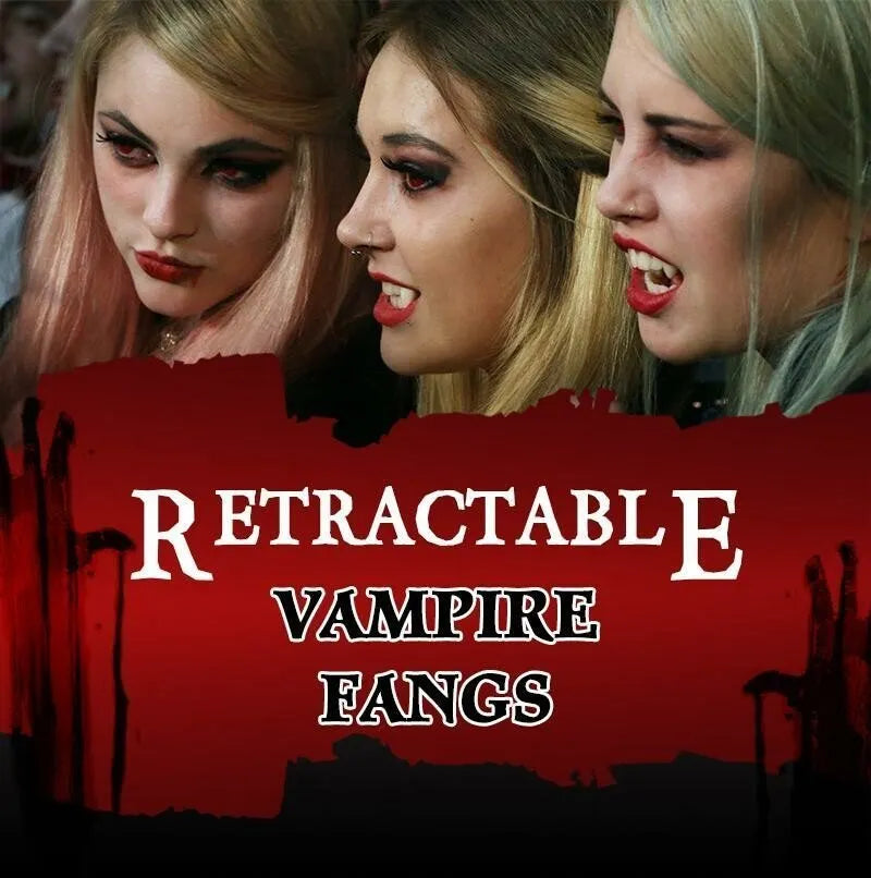 (🔥Hot Sale)Retractable Halloween Vampire Fangs