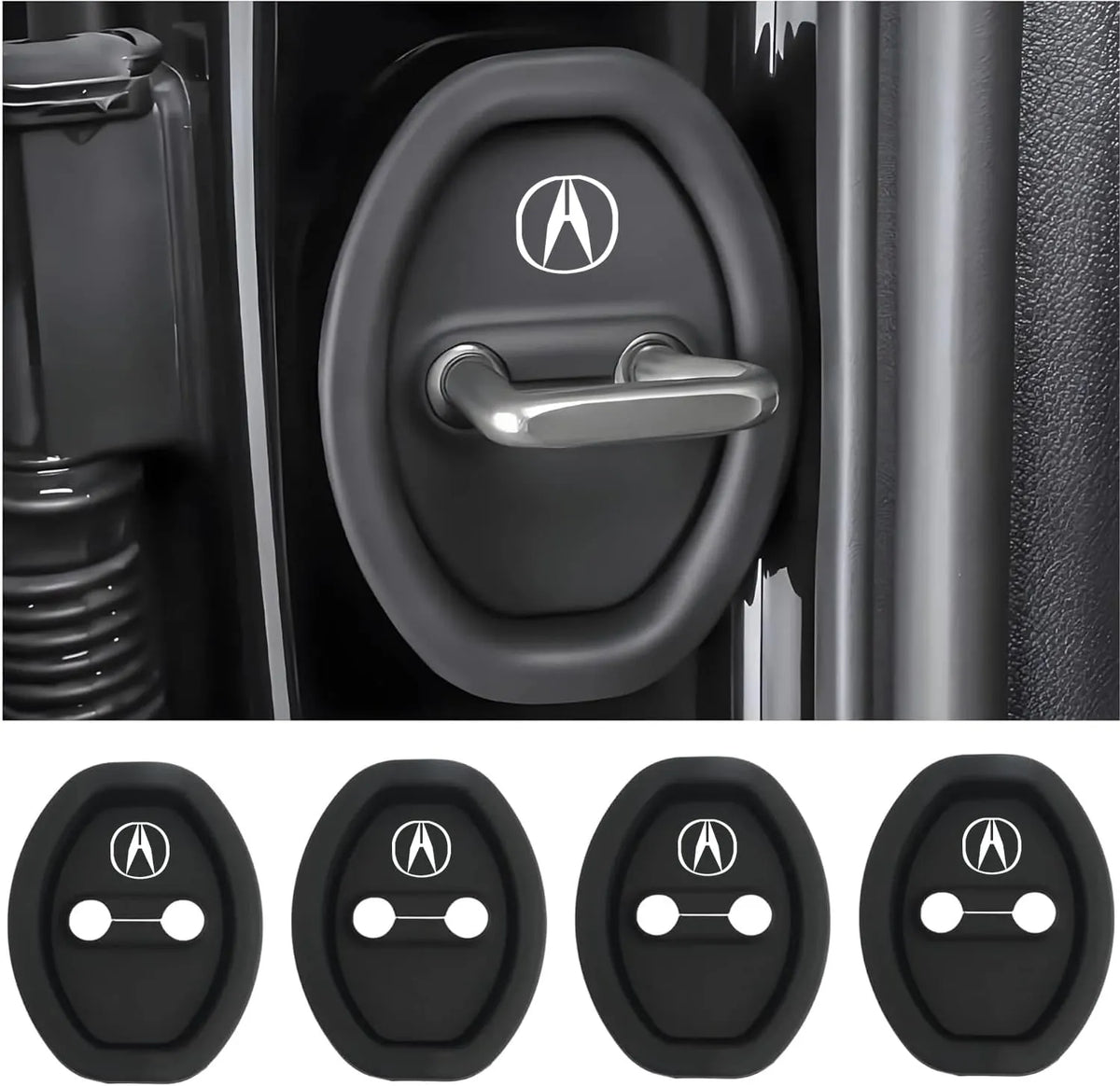 Eptchn Universal Silicone Car Door Covers Protector (4 PACK)