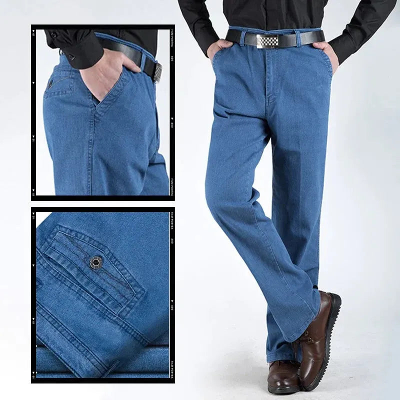 Men's High Waist Straight Cut Jeans (Buy 2 pieces for free shipping)
