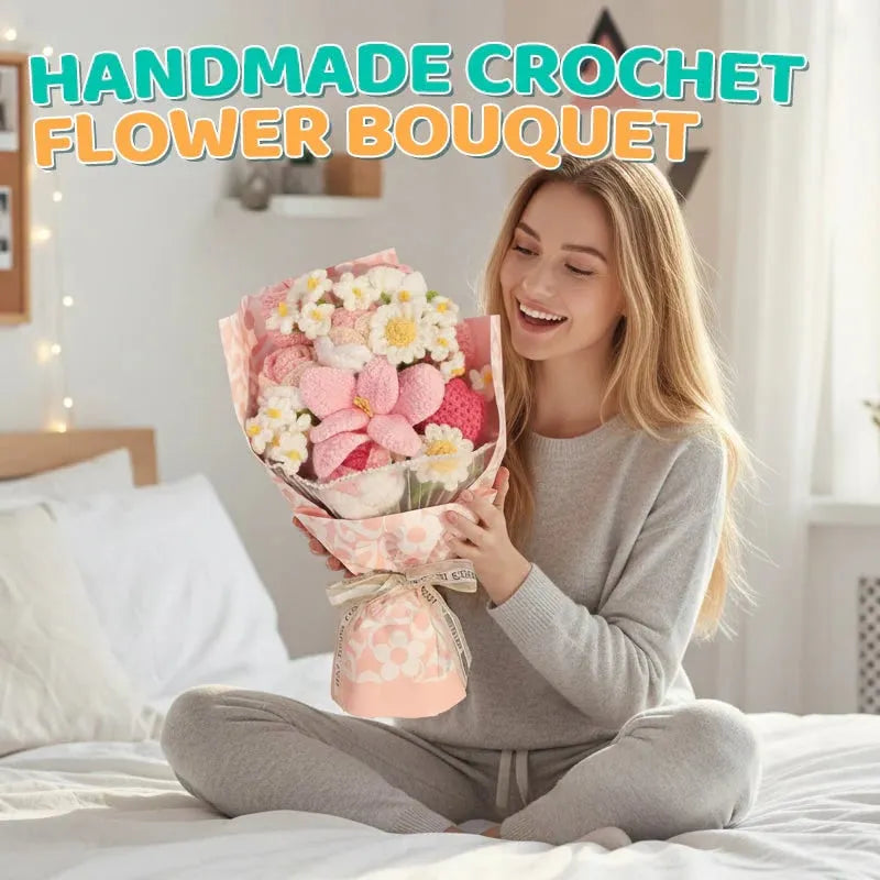 🔥Last Day 49% OFF - 🔥Handmade Crochet Flower Bouquet