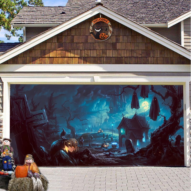 🔥💖Halloween Garage Door Decoration