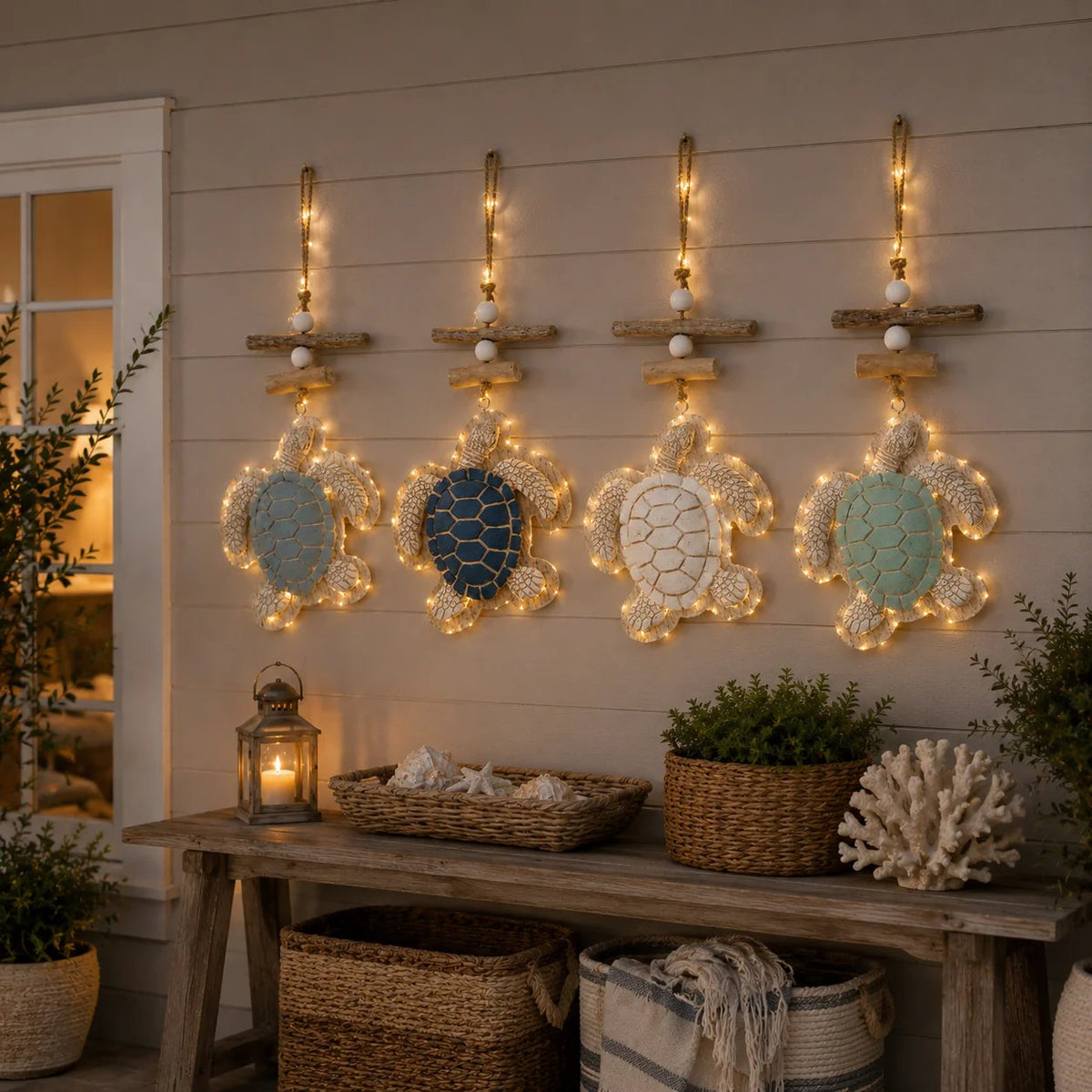 🔥HOT SALE🔥🔥Last Day 49% OFF🔥Glowing Coastal Sea Turtle Wall Art