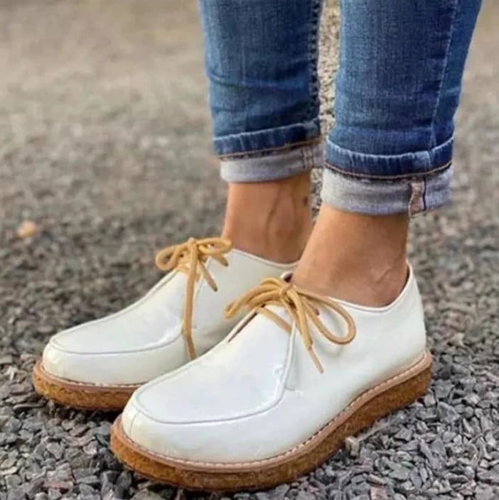 Women Comfy Premium Lace Up Flat Shoes