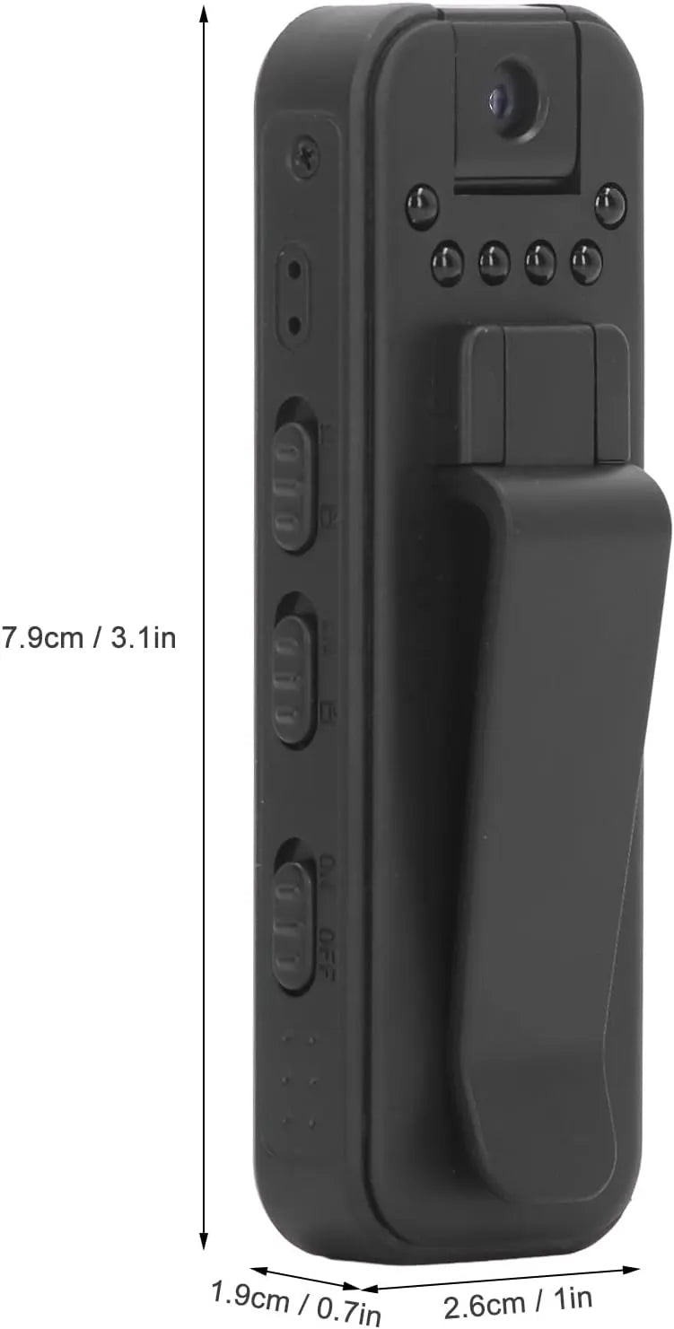 HD 1080P Rechargeable Mini Body Camera(Night Vison+Rotating Lens)