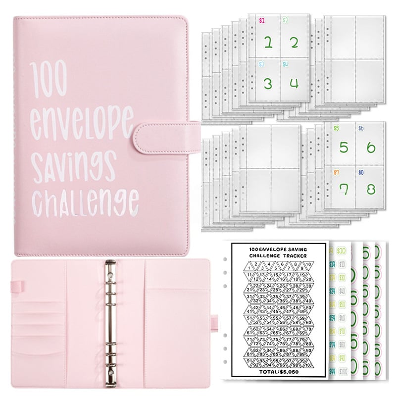 🏆Flash Sale⚡ 50K+ SOLD! Almost Gone-💥🔥🤑✉️100 Envelope Savings Challenge Book,Best Gifts