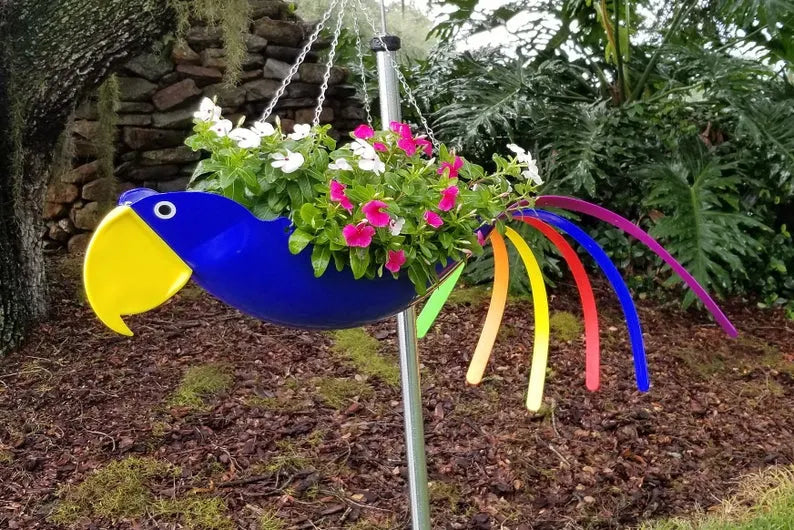 Flying Parrot Flower Pot