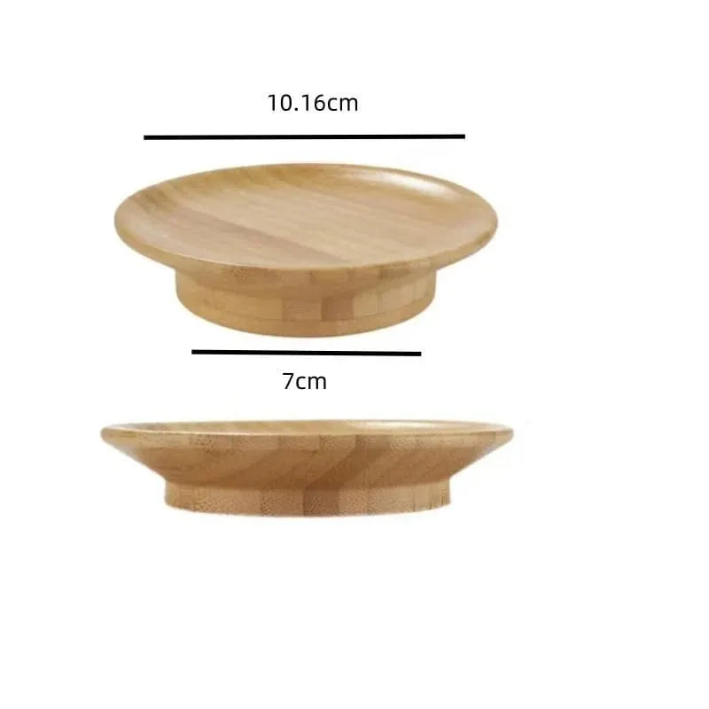 🎉Bamboo Wine Glass Toppers – Set of 4
