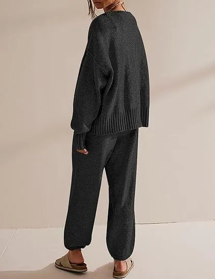Soft Ribbed Knit Cardigan Set (FREE SHIPPING)