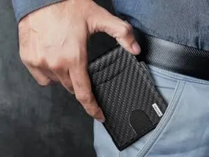 🔥 HOT SALE 🔥LAST DAY SALE 49% OFF-🔥Minimalist Pop-Up Wallet for Men – RFID Blocking Aluminum Card Holder with Cash Slot, ID Window & Leather Front Pocket