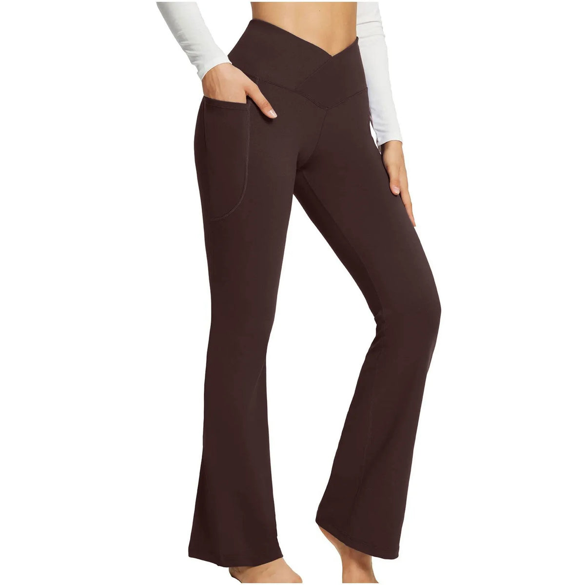 High-Waisted Lift Butt Flare Yoga Leggings With Pockets (Buy 2 Free Shipping)