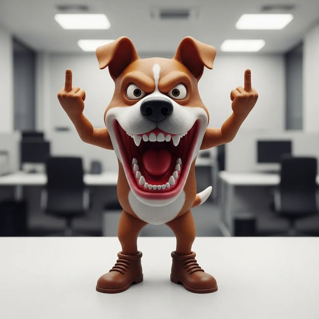 Office Ornament - Middle Finger Animal Decoration