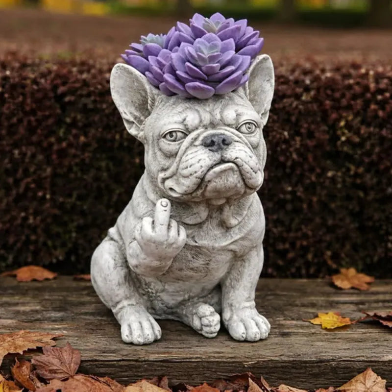 Funny French Bulldog Planter – Your Plants Just Got Attitude 🌿🐶