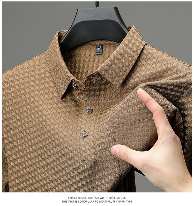 Structured Short-Sleeve Shirt for Men
