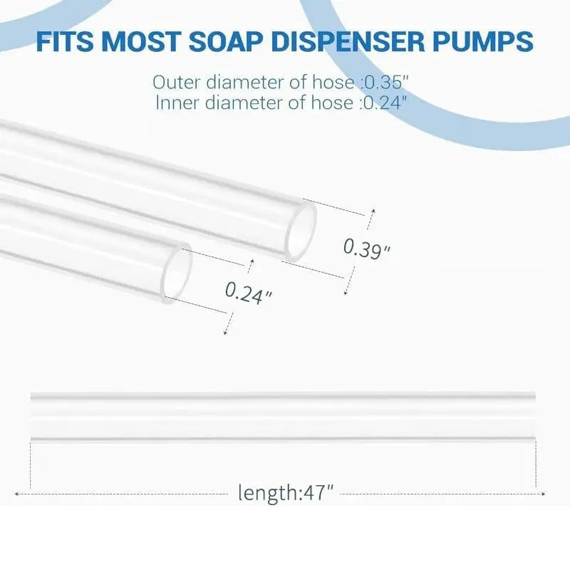 🔥HOT SALE🔥✨ Sink Soap Dispenser Extension Tube Kit – Connects to Bulk Containers, Smooth Pump, Universal Fit 🚰