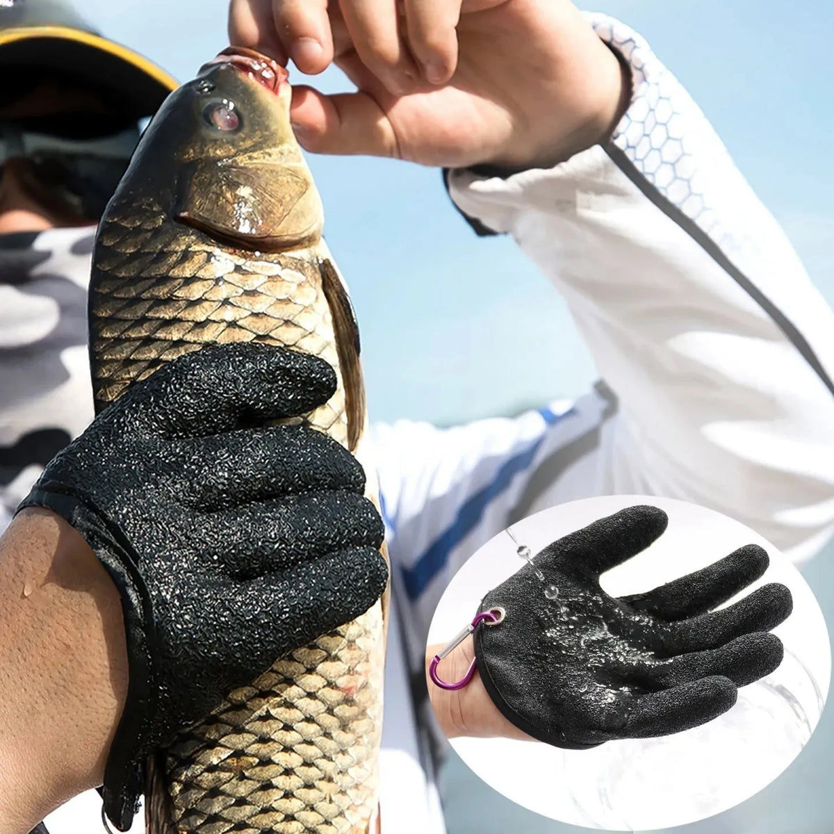 🔥Last 4 hours Sale: Save 50% -Slip Waterproof Fishing Gloves