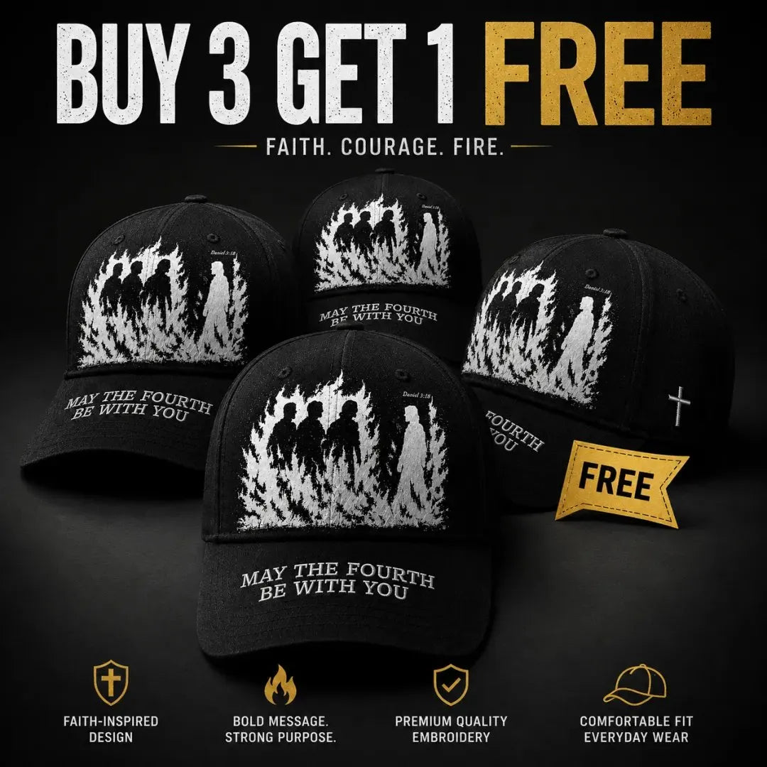 🔥Father's Day 49% OFF - ❤️May The Fourth Be With You Faith-Inspired Embroidered Baseball Cap ✝️🔥