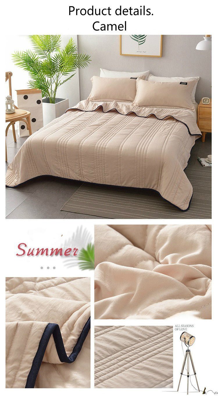 🔥Prime Day 48% OFF-Cool Ice Silk Summer Air  Blanket
