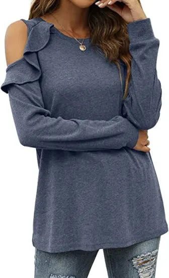 Women's Casual Long Sleeved Shirt Blouse