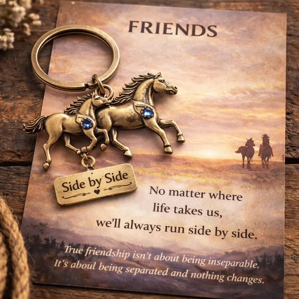 🐎💞Heartfelt Sisterhood – Horse Charm for Unbreakable Bonds