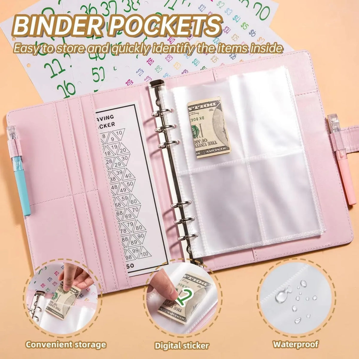 🔥LAST DAY 49% OFF - 🤑✉️100 Envelope Savings Challenge Book