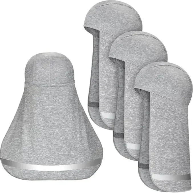 4 Pieces Hard Hat Sun Shade with Neck Flap – Cooling Skull Cap for Outdoor Work, Fishing & Hiking