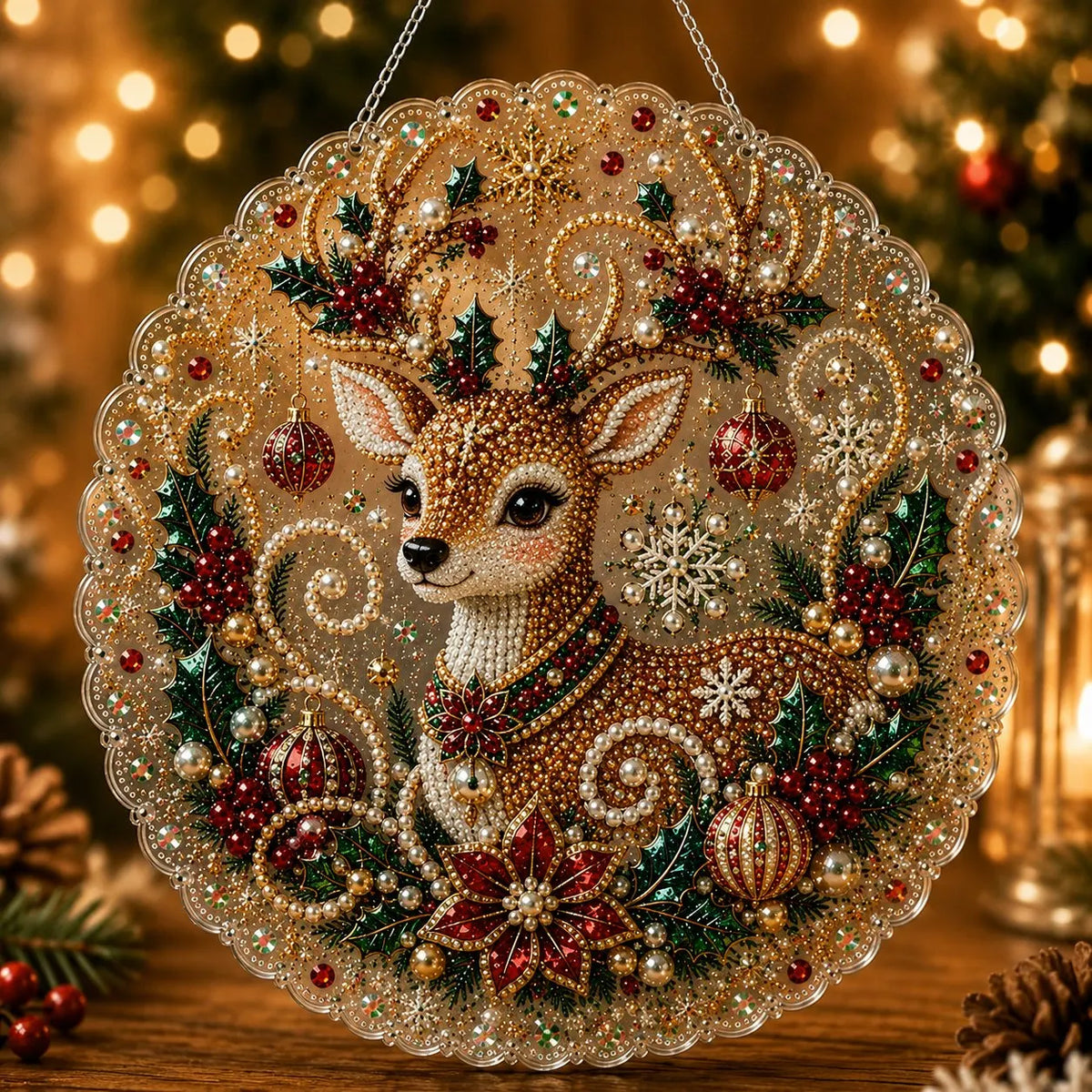 🎉🎅 Acrylic Christmas Diamond Ornament Kit — Create a Sparkling Holiday Decoration! ✨