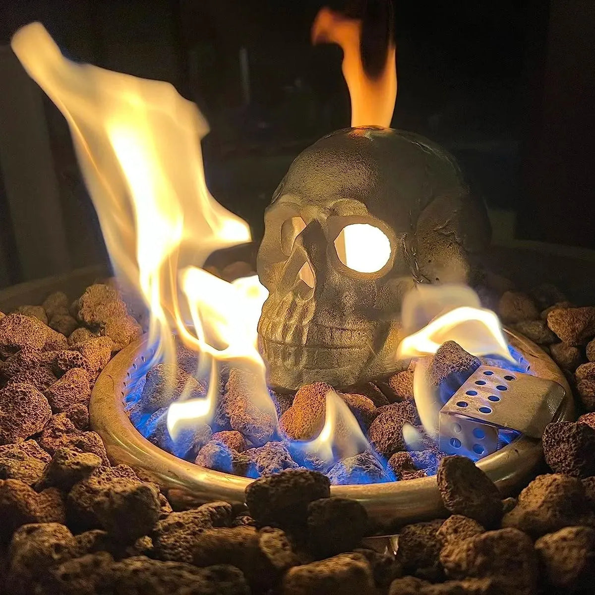 Ceramic Fireproof Fire Pit Skull 💀