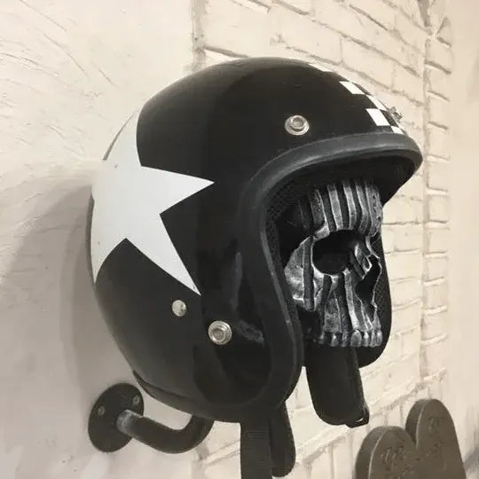 Motorcycle Skull Helmet Holder with Beard(🎁The most special gift for riders)
