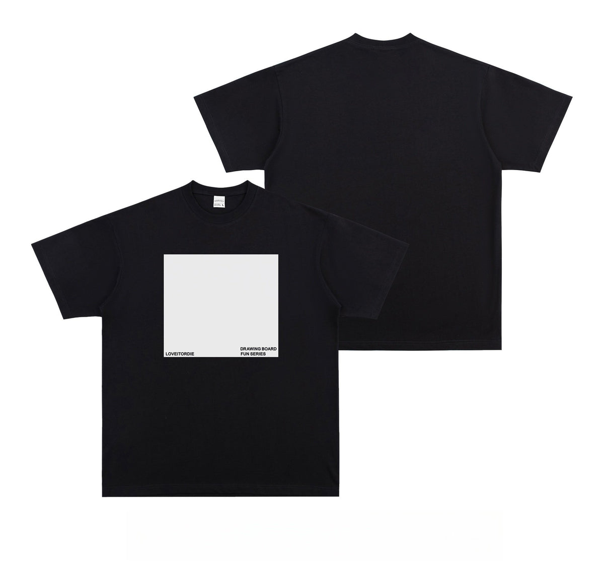 Glow-in-the-dark panels with short sleeves