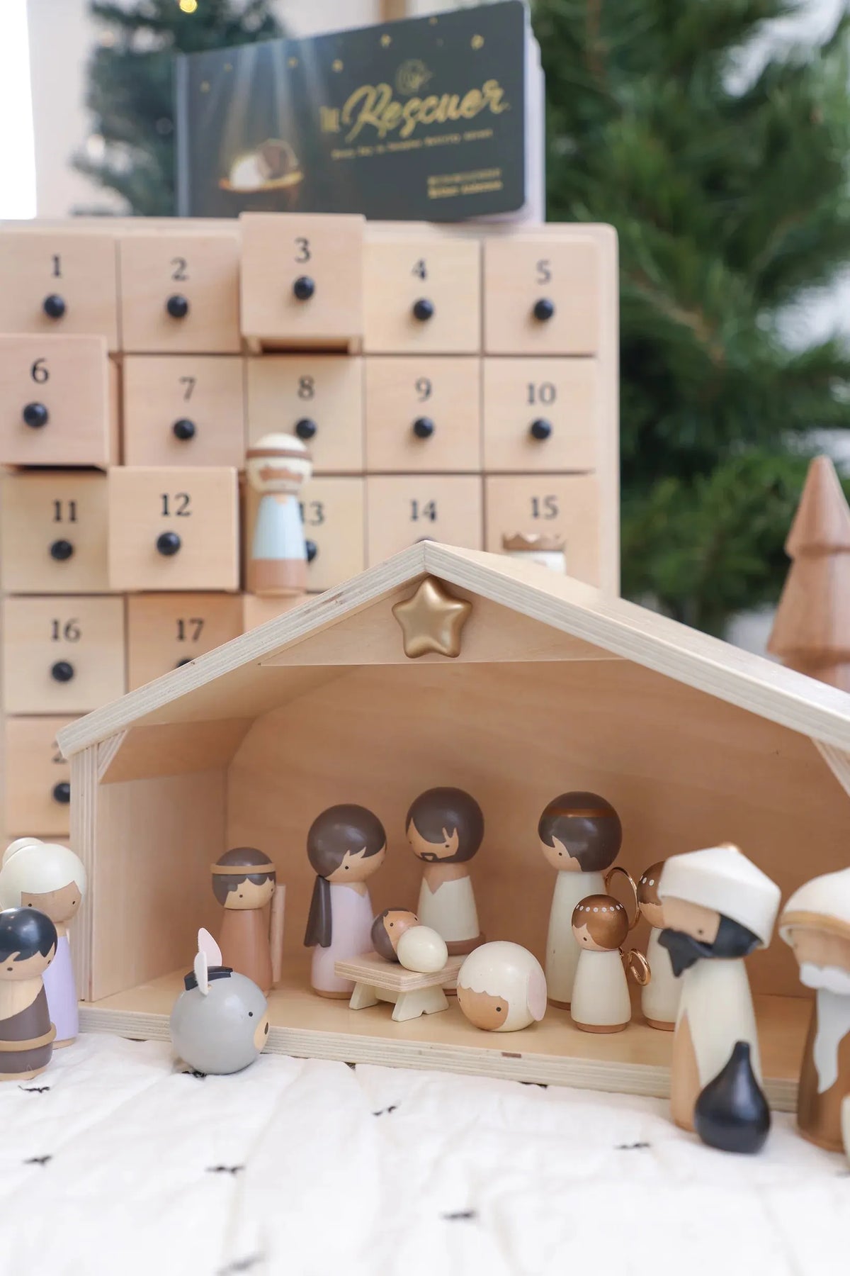 🎉🙏Jesus's Fans Get 49% OFF- ✝️ The Rescuer – Nativity Advent Set