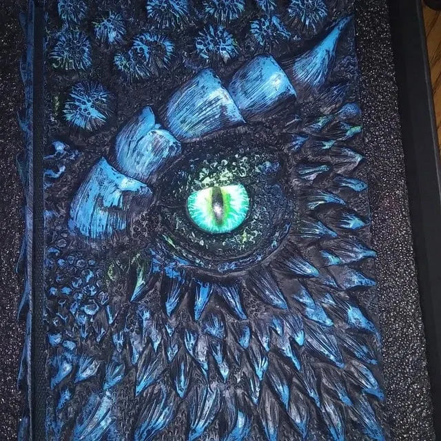 [Last Day 49% OFF]🐉GLORIOUS 3D DRAGON JOURNAL BOOK - HAND PAINTED