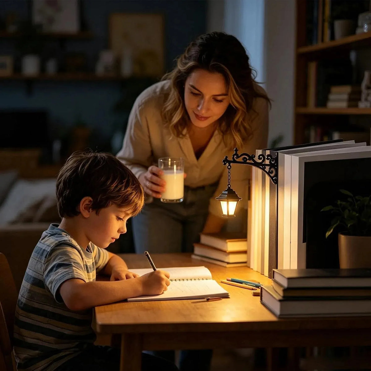 🔥HOT SALE🔥49% OFF📚Library Mini Bookshelf Lantern Lamp | Vintage Hanging LED Light・Book Nook Decor・Clip-On Design