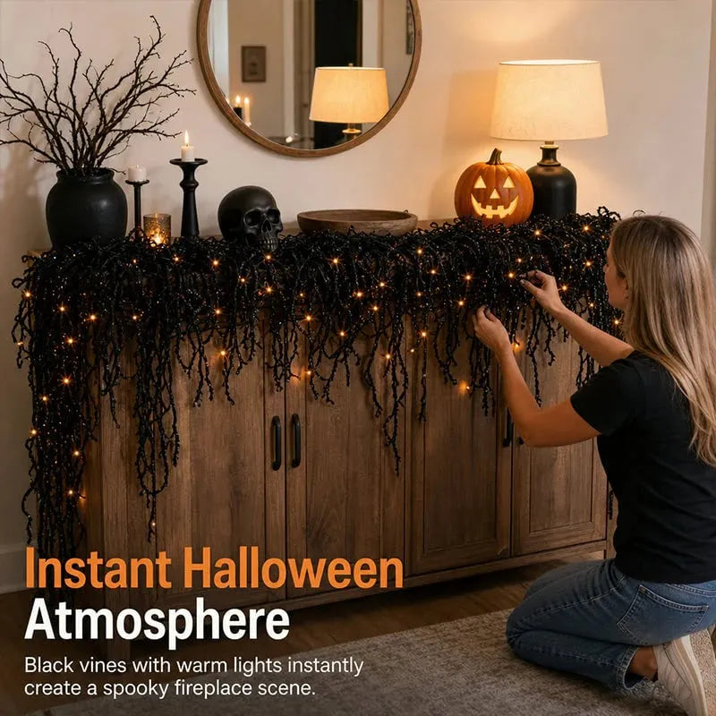 🎃👻 Spooky Chic Halloween Fireplace Decor Set – Halloween Fireplace Decor Set