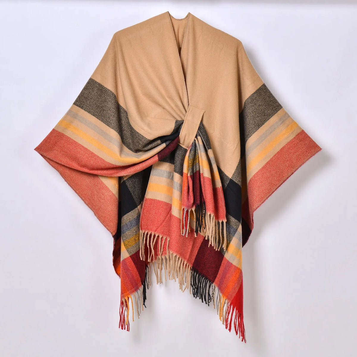 Warm Fringed Shawl Poncho Wrap (BUY 2 FREE SHIPPING)