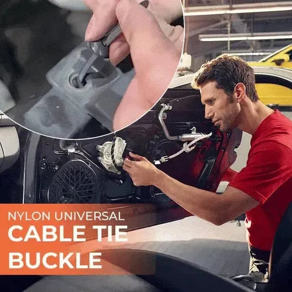 🔥HOT SALE🔥🚗 Instant Car Fix 🔧 Nylon Universal Cable Tie Buckle - For Quick, Secure Vehicle Part Fastening!