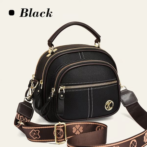 Multifunctional Compartments Adjustable Leather Crossbody Bag