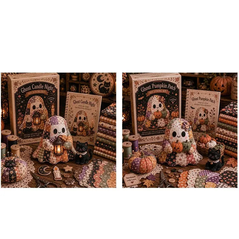 🔥HOT SALE🔥🔥LAST DAY 49% OFF🧵Little Ghost's Cozy Halloween DIY Patchwork Kit