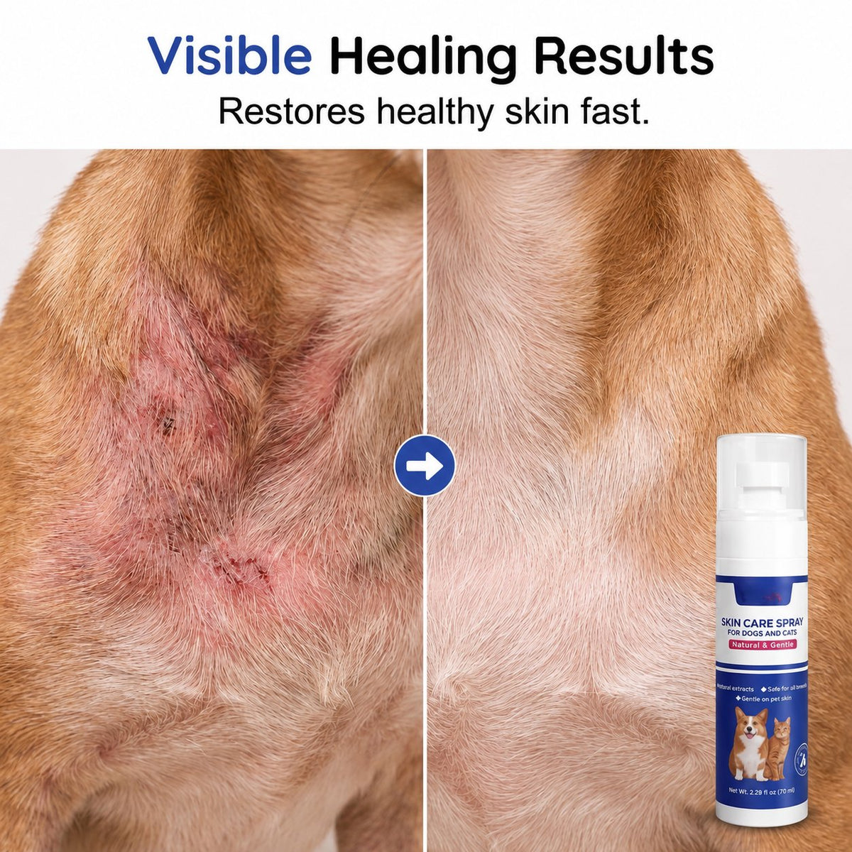🔥HOT SALE🔥(Pet Lover) Hot Spot Spray for Pets (Dogs & Cats) — Plant-based formula to relieve itching and skin discomfort