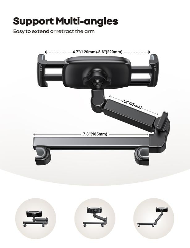 🔥Last Day 49% OFF -🚗Lamicall Fall Travel Essential – Car Headrest Tablet Holder
