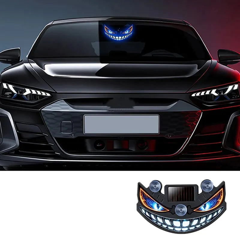 🎉 Solar Devil Eye LED Car Warning Light