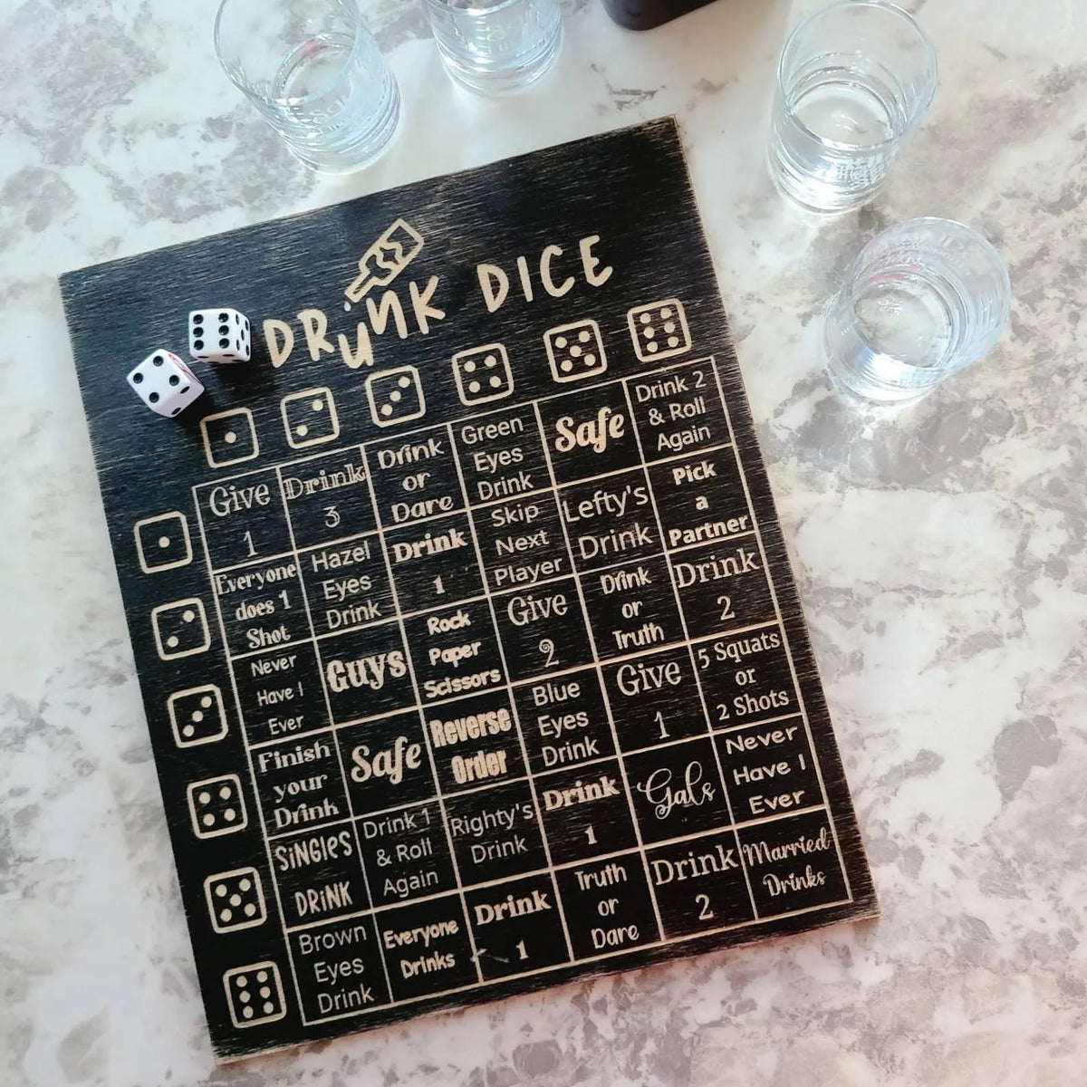 Left Right Drink Drinking Game- Adult Drinking Game Left Right Center