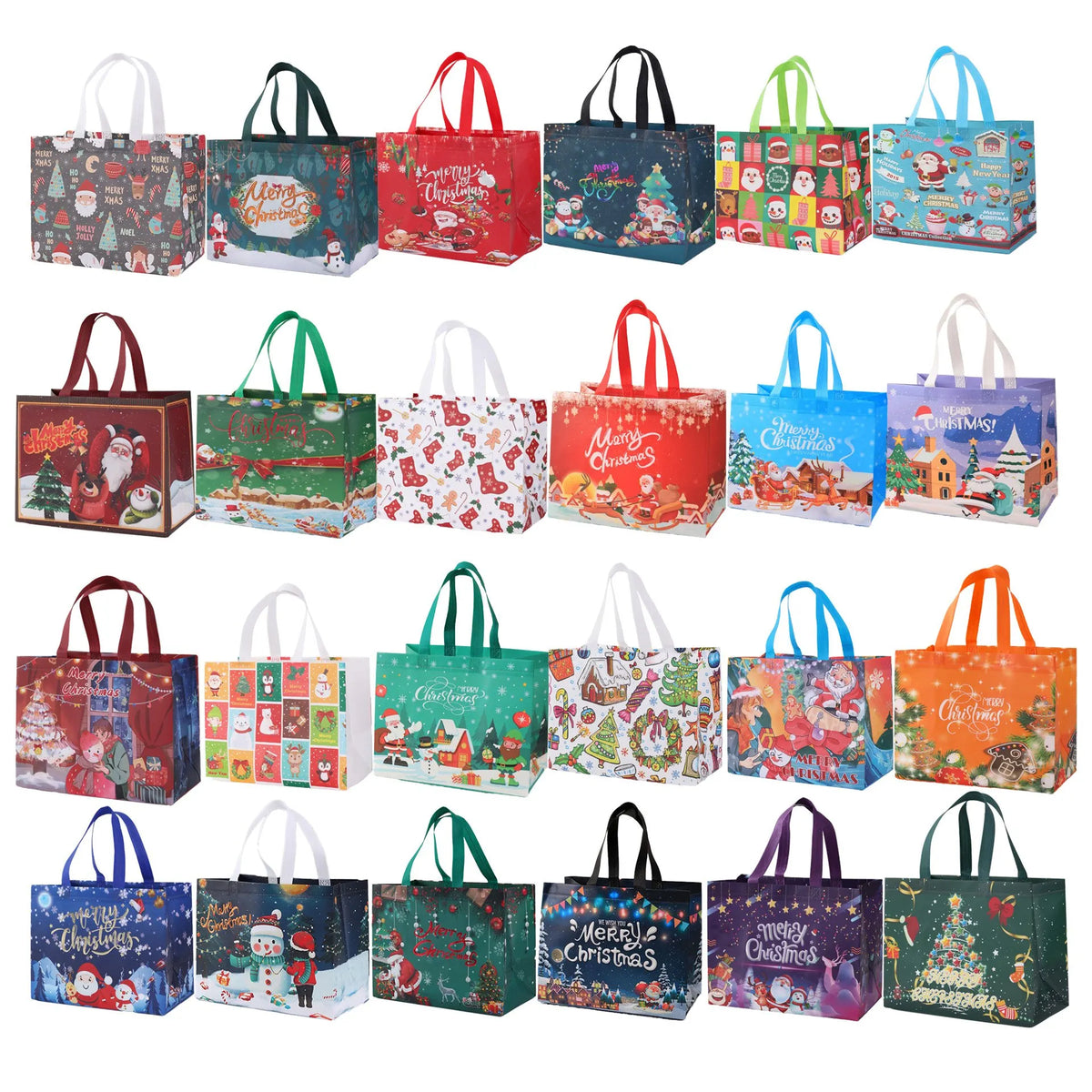 🔥HOT SALE🔥Christmas Early Discount 49% Off🔥 Christmas Gift Bags Large Reusable Tote Bags