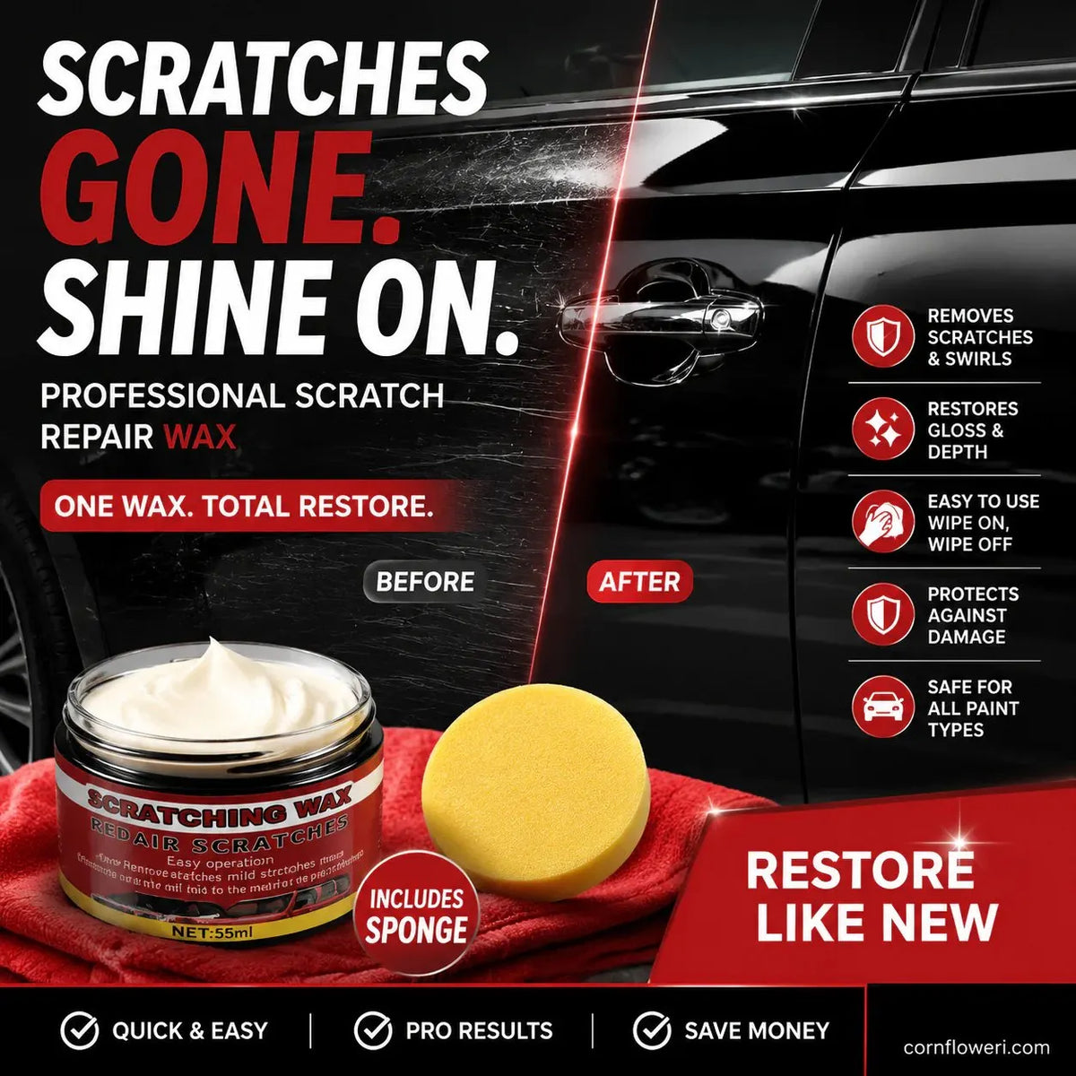 🔥Ultimate Car Scratch Remover Wax
