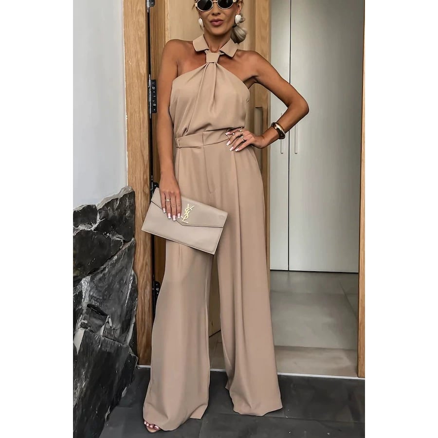 Fashionable Sleeveless Jumpsuit with Wide Legs for Women