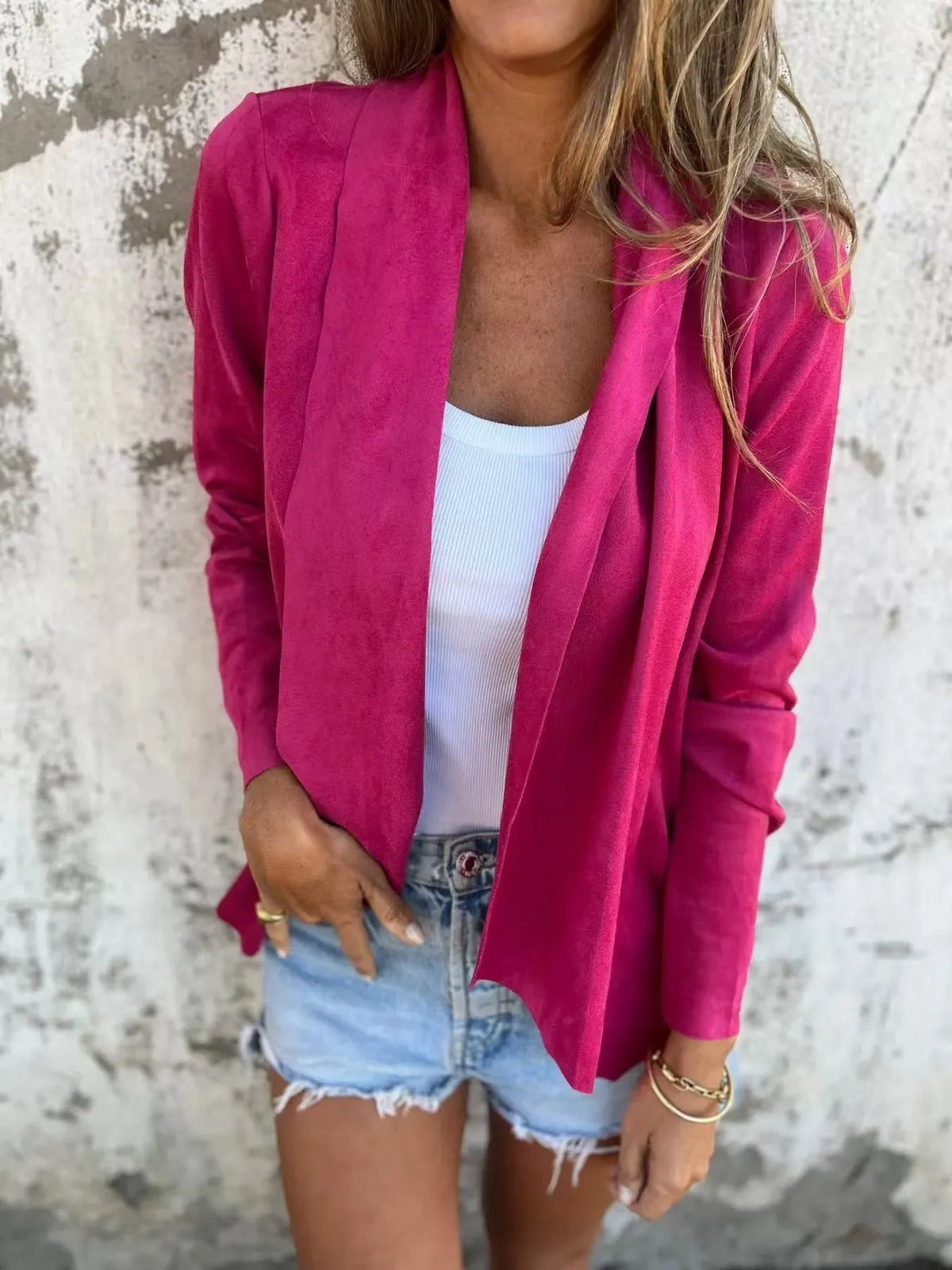 Soft Deerskin Cashmere Casual Cardigan Jacket (Buy 2 Free Shipping)